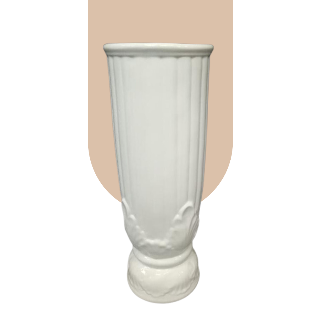  Ceramic Vase - White Tall